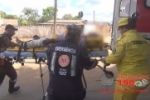 ARIQUEMES: Motociclista fica ferido após colisão na Av. Rio Branco