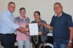 Deputado Adelino Follador cumpre agenda em Santa Luzia D’Oeste