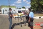 ARIQUEMES: Mulher fica ferida em acidente na rotatória da Av. JK com Guaporé