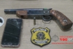 ARIQUEMES: PRF apreende arma em abordagem de veículo na BR–421