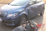 ARIQUEMES: Gestante fica ferida em colisão de moto e carro no Setor 02