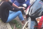 ARIQUEMES: Motociclista sofre queda ao desviar de ciclista no Jorge Teixeira