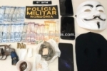 JARU: PM apreende drogas, arma de fogo e máscaras e conduz suspeitos de tráfico