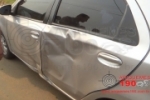 ARIQUEMES: Moto colide com carro em cruzamento no Rota do Sol