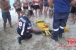 ARIQUEMES: Mulher fica inconsciente após cair de corda na praia do Rio Jamari