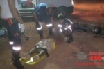ARIQUEMES: Motociclista fica ferido ao passar direto pelo fim do asfalto da Av. Capitão Silvio