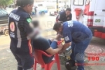 ARIQUEMES: Motociclista fica ferido após colisão com caminhoneta na Av. Canaã