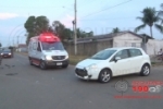 ARIQUEMES: Motociclista fica ferido após colidir com carro em cruzamento no Setor 03