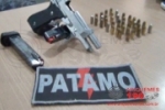 OPERAÇÃO PAZ NO CAMPO – PATAMO apreende arma durante abordagem em Cacaulândia