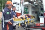 ARIQUEMES: Ao desviar de bicicleta, mulher colide em moto do marido no Setor 10