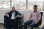Deputado Alex Redano recebe vereadores de Ariquemes