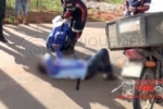 ARIQUEMES: Trabalhador fica ferido após colidir moto em carro na Av. Tancredo Neves