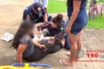 ARIQUEMES: Mulher sofre escoriações após queda de moto na Av. Jaru