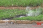 ARIQUEMES: Avenida Candeias &eacute; fechada ap&oacute;s fio de alta tens&atilde;o romper