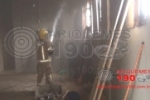 ARIQUEMES: Bombeiros controlam princ&iacute;pio de inc&ecirc;ndio na constru&ccedil;&atilde;o da Par&oacute;quia S&atilde;o Peregrino