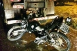 Motociclista fica ferido ao bater na traseira de carreta na Avenida JK em Jaru