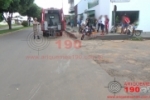 ARIQUEMES: Motociclista fica ferido ao ser abalroado por camionete na Av. Guapor&eacute;