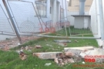 ARIQUEMES: Condutor de S10 colide contra mureta do INSS e danifica quase oito metros de constru&ccedil;&atilde;o do patrim&ocirc;nio p&uacute;blico