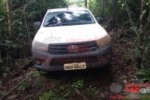 ALTO PARA&Iacute;SO: Hilux roubada &eacute; localizada pelo propriet&aacute;rio dentro da mata no TB&ndash;30