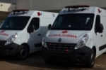 Prefeitura de Ariquemes recebe duas das seis ambul&acirc;ncias adquiridas em parceria com Minist&eacute;rio P&uacute;blico do Trabalho.
