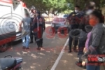 ARIQUEMES: Rapaz fica ferido em colis&atilde;o de carro com moto na Av. JK