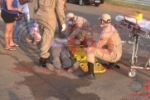  ARIQUEMES: Homem fica ferido em acidente entre moto e bicicleta na Av. Jamari