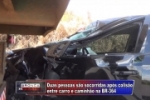 ARIQUEMES: Carro bate atr&aacute;s de caminh&atilde;o e deixa duas pessoas feridas na BR&ndash;364 &ndash; V&iacute;deo