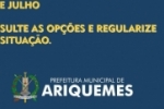 Prefeitura de Ariquemes lan&ccedil;a Programa Excepcional de Recupera&ccedil;&atilde;o Fiscal em per&iacute;odo de calamidade p&uacute;blica