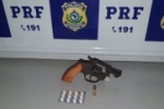 Porte de arma de fogo, porte de drogas e transporte ilegal de madeira s&atilde;o flagrados pela PRF em Ji&ndash;Paran&aacute;