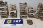 Em Vilhena/RO, PRF e PF apreendem um total de quase 136 Kg de maconha