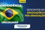 ARIQUEMES: Gradua&ccedil;&atilde;o com 40% de desconto e P&oacute;s com 50% de desconto &eacute; no Plant&atilde;o da Independ&ecirc;ncia Unicesumar 
