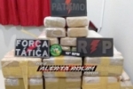 Mais de 100 kg de pasta base de coca&iacute;na s&atilde;o apreendidos pela Pol&iacute;cia Militar, durante a Opera&ccedil;&atilde;o H&oacute;rus, na regi&atilde;o de Alta Floresta