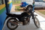 Pol&iacute;cia Militar recupera motocicleta com restri&ccedil;&atilde;o de furto/roubo em Vale do Anari