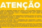 COMUNICADO DE ABASTECIMENTO &ndash; Devido a falta de de energia