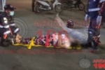  ARIQUEMES: Passageira gr&aacute;vida &eacute; socorrida pelo SAMU ap&oacute;s moto ser fechada por um ve&iacute;culo na Av. Tancredo Neves