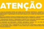 COMUNICADO DE ABASTECIMENTO &ndash; Devido  uma manunten&ccedil;&atilde;o emergencial