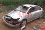 ARIQUEMES: Condutor fica ferido ap&oacute;s capotar ve&iacute;culo diversas vezes em desfiladeiro na BR&ndash;364