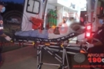 ARIQUEMES: Motociclista fica ferido ap&oacute;s ser fechado por caminhonete na Av. Brasil