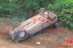 ALTO PARA&Iacute;SO: Capotamento resulta em grave acidente na LC&ndash;75 &ndash; Ve&iacute;culo ficou totalmente destru&iacute;do