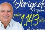 Loro da Sucam agradece os 1.143 votos