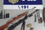 Em Vilhena/RO PRF apreende duas armas de fogo e cinquenta e seis muni&ccedil;&otilde;es