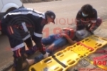 ARIQUEMES: Condutor fica ferido ap&oacute;s queda de moto no Setor 04