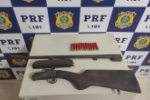 Em Rond&ocirc;nia PRF apreende 2 armas de fogo na noite desta quarta&ndash;feira