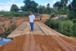 Baleado atende pedido do Vereador Rafael &eacute; o Fera e recupera ponte na LC&ndash;70 no B&ndash;40 em Ariquemes