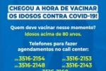 Chegou a hora de vacinar os idosos contra a COVID&ndash;19 