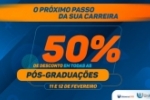 ARIQUEMES: &Eacute; AT&Eacute; HOJE 12/02 &ndash; P&oacute;s&ndash;gradua&ccedil;&otilde;es com 70% de desconto na primeira mensalidade e 50% de desconto nas demais 