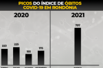 Dados epidemiol&oacute;gico da COVID&ndash;19 em Rond&ocirc;nia comprovam expressivo aumento no n&uacute;mero de &oacute;bitos