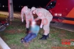 ARIQUEMES: Motociclista &eacute; intubado ap&oacute;s perder controle da dire&ccedil;&atilde;o na Av. Hugo Frey
