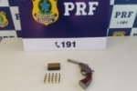 Em Rond&ocirc;nia PRF prende tr&ecirc;s homens por porte ilegal de arma de fogo