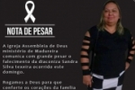 Nota de Pesar pelo falecimento de Sandra Silva Texeira 